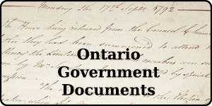 Ontario Government Documents