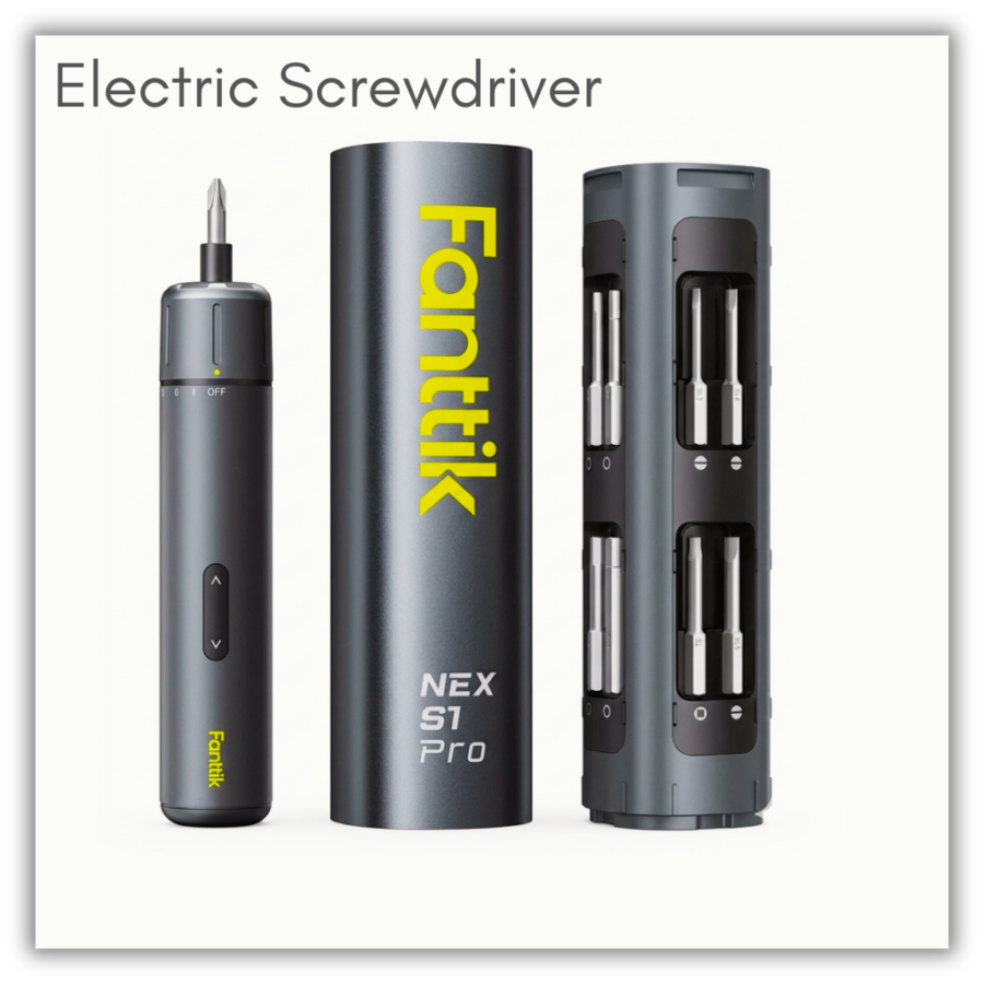 Electric Screwdriver. Holdable. Can be borrowed for two weeks. Can be delivered to any LPPL location. AI generated image.