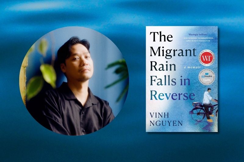 Vinh Nguyen Blue Book Titled The Migrant Rain Falls in Reverse