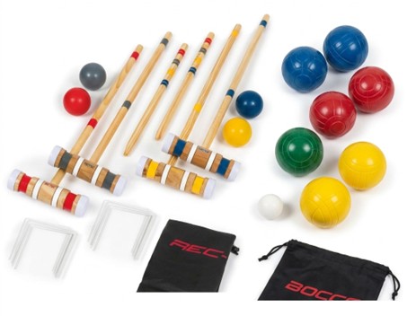 image of crochet set with mallets and balls
