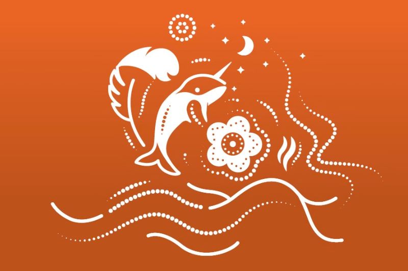 National Day for Truth and Reconciliation: Feather for First Nations, Narwhal for Inuit, and Flower for Metis.